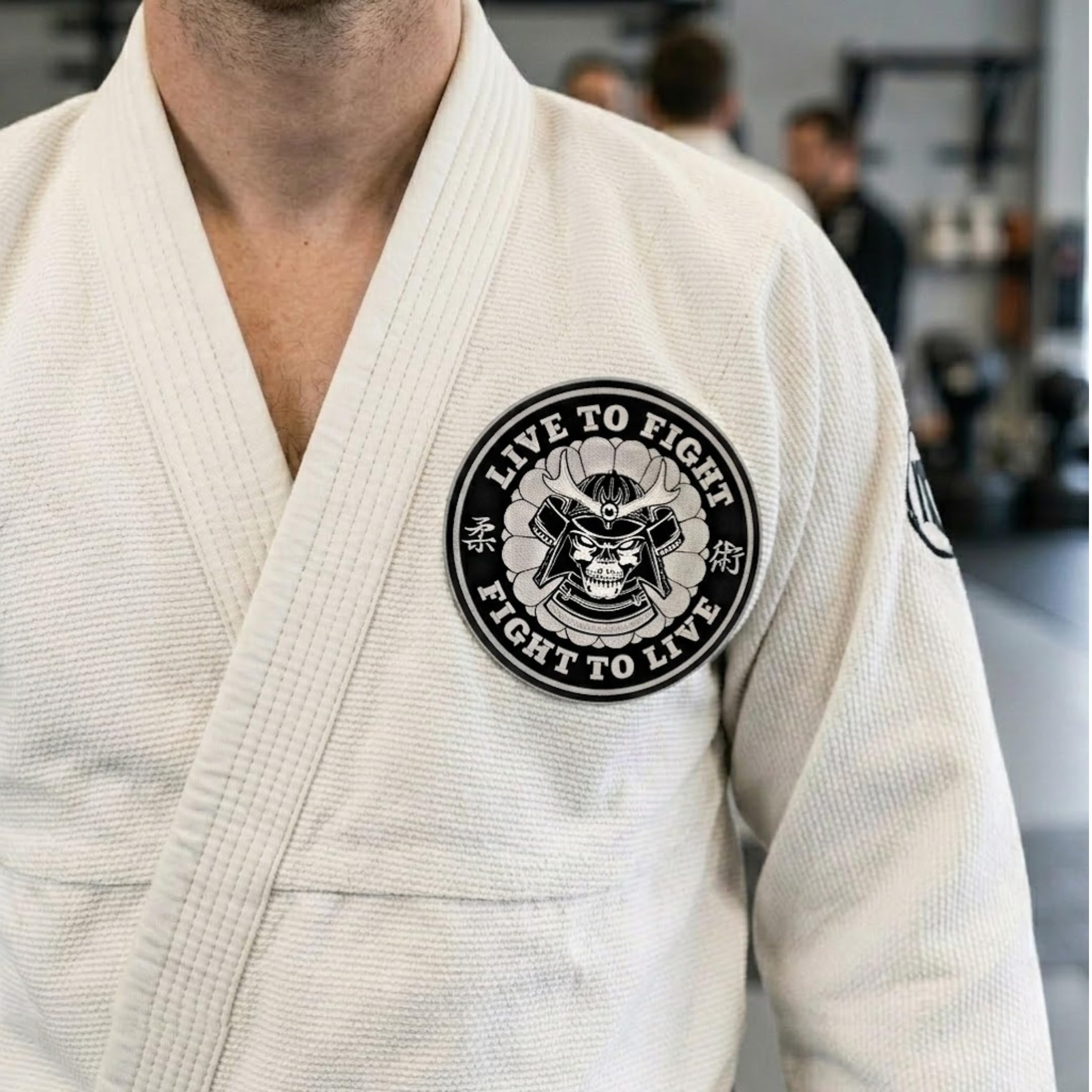 Amazon.co.jp: 柔術ワッペン BJJ Gi 着物&パンツ Live to Fight Sew On